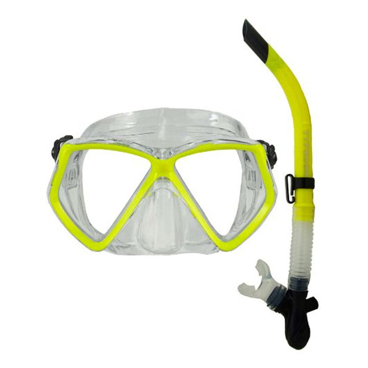 Typhoon TM2 Adult Mask & Snorkel Set - Yellow