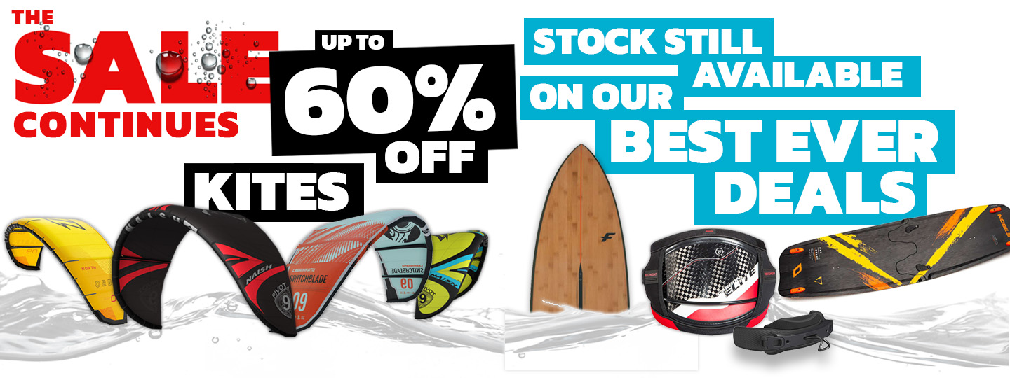 The Sale continues | Save up to 60% OFF Kitesurf