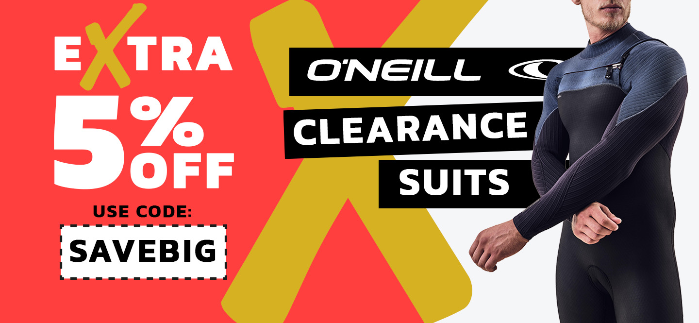 Save an Extra 5% OFF O'Neill Clearance suits
