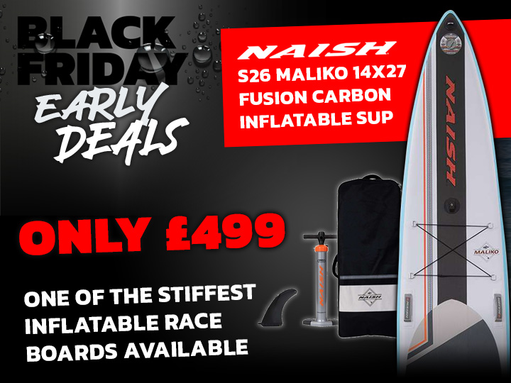 Black Friday 2023 Early Deals - 63% OFF Naish inflatable Race SUP