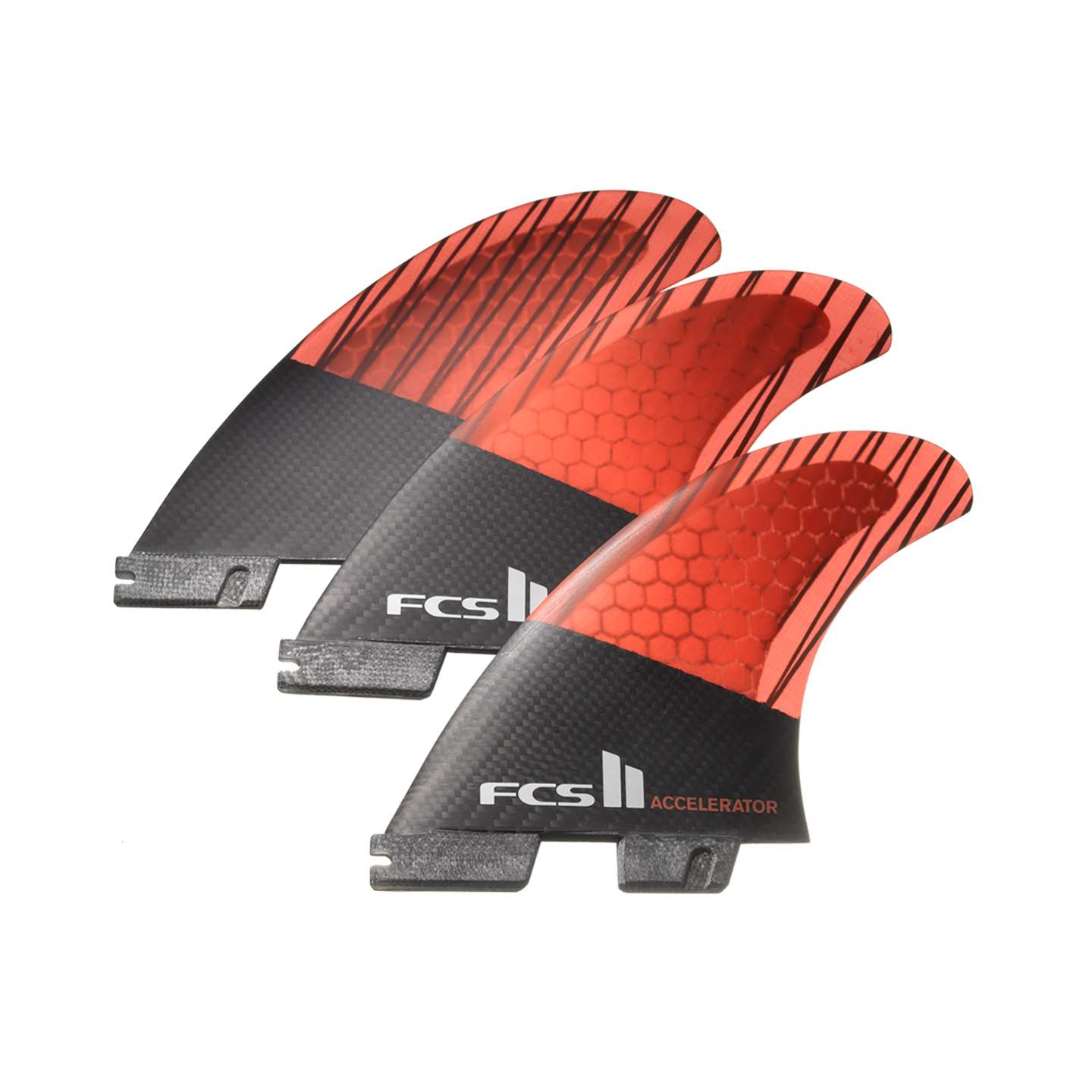 Details about   FCS II Accelerator PC Carbon Tri Fin Set Oversized so you get a heap of drive 