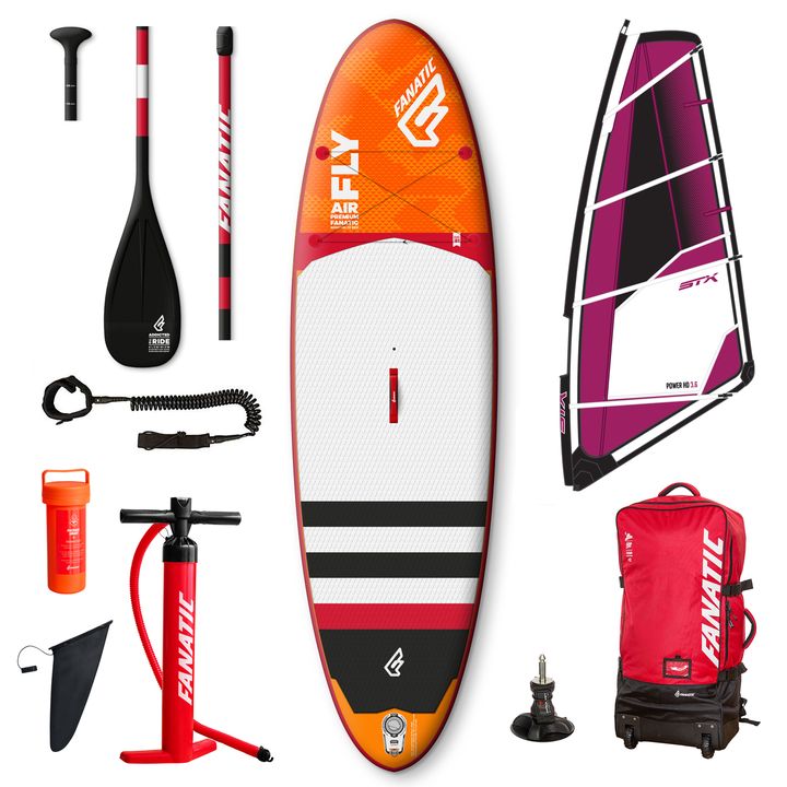 Fanatic Fly Air Premium 2017 10'4 Inflatable SUP Windsurf Package