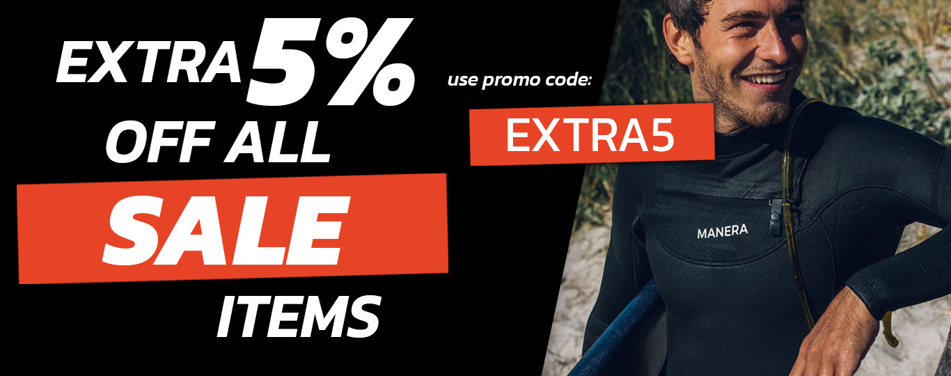Save an Extra 5% OFF already discounted wetsuits