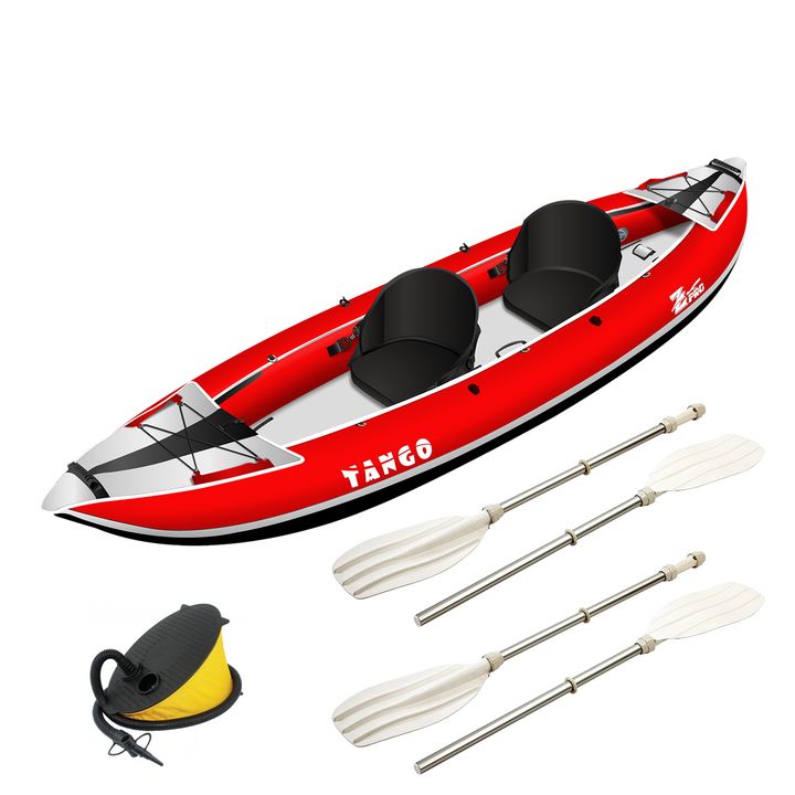 Zpro Tango 2 man Inflatable Kayak Red Package