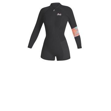 Mystic Womens Lunar 2/2 LA FZ Shorty Wetsuit 2023