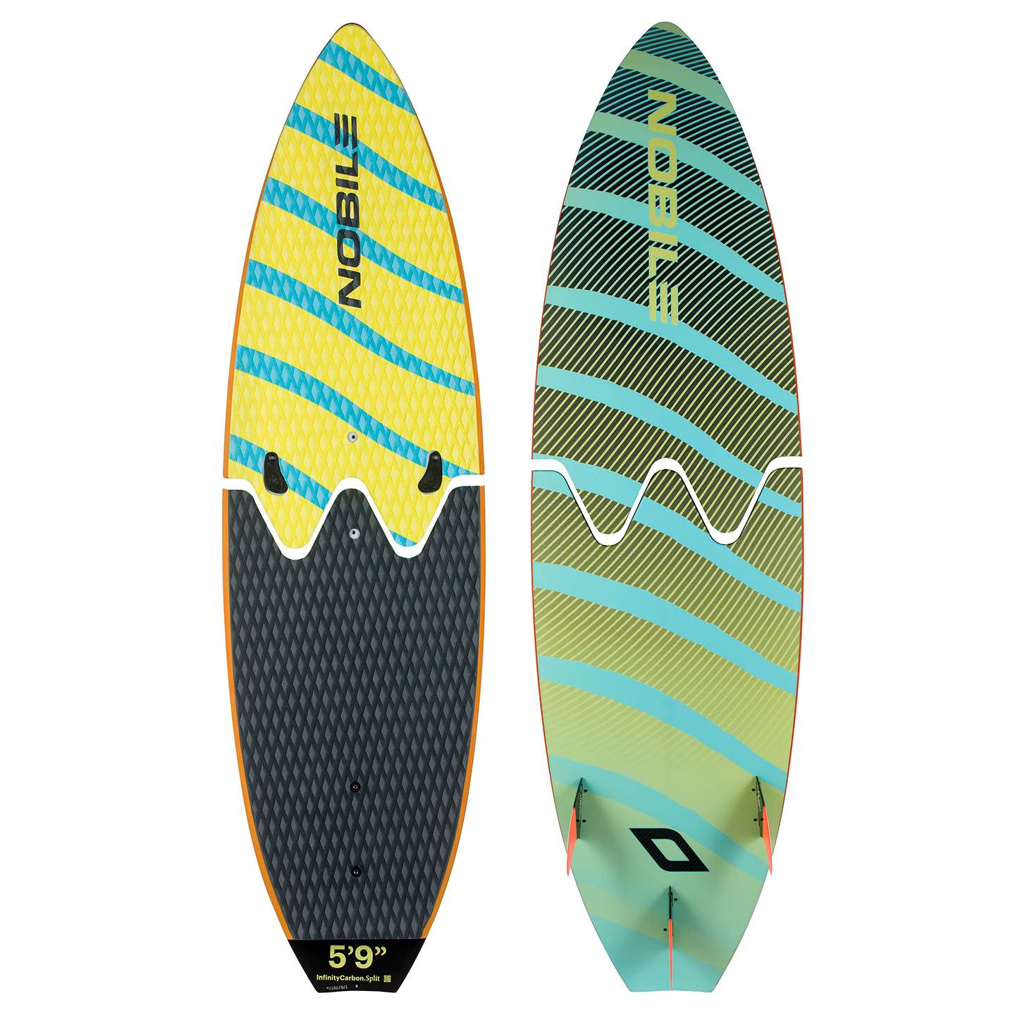Nobile Infinity Carbon Split 2017 Kite Surfboard Nobile Infinity Carbon Split 2017 Kite Surfboard
