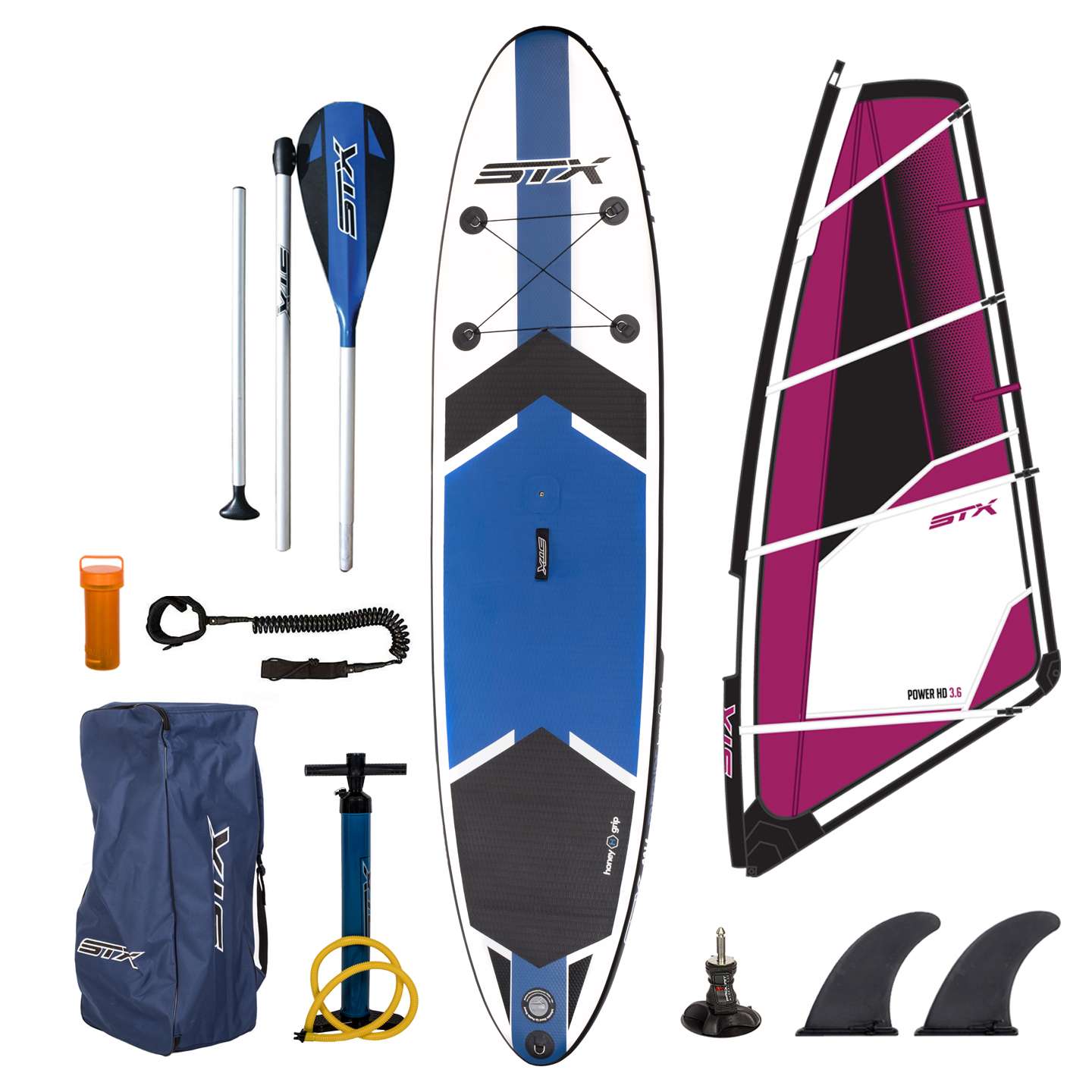 STX 11'6 WS Inflatable SUP Windsurf Package King of Watersports