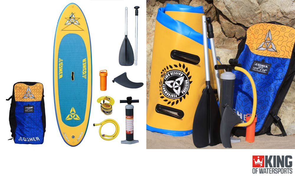 Inside inflatable stand up paddle box