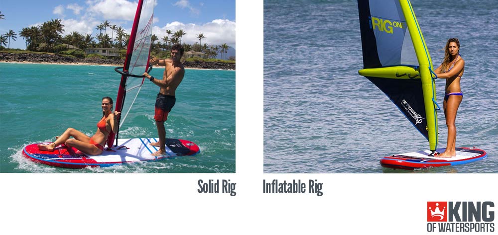 Stand Up Paddle (SUP) Windsurf Rigs