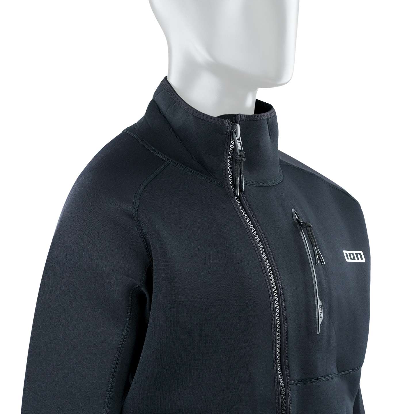 ION Neo Cruise jacket 2024 hood and zip detail
