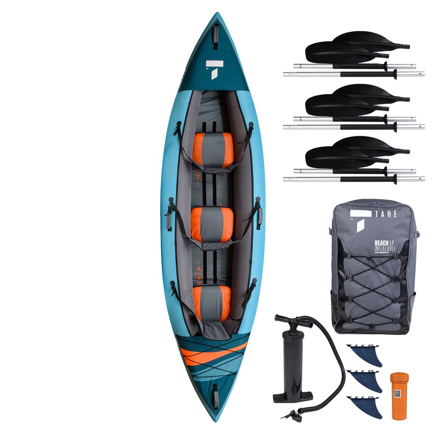 tahe-beach-lp3-kayak-cutout-zoom Tahe Beach LP3 Inflatable Kayak kayak studio product view