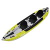 Z Pro Tango 3 man Inflatable Kayak inflatable kayak product cutout showing the open cockpit, side tubes and seating layout