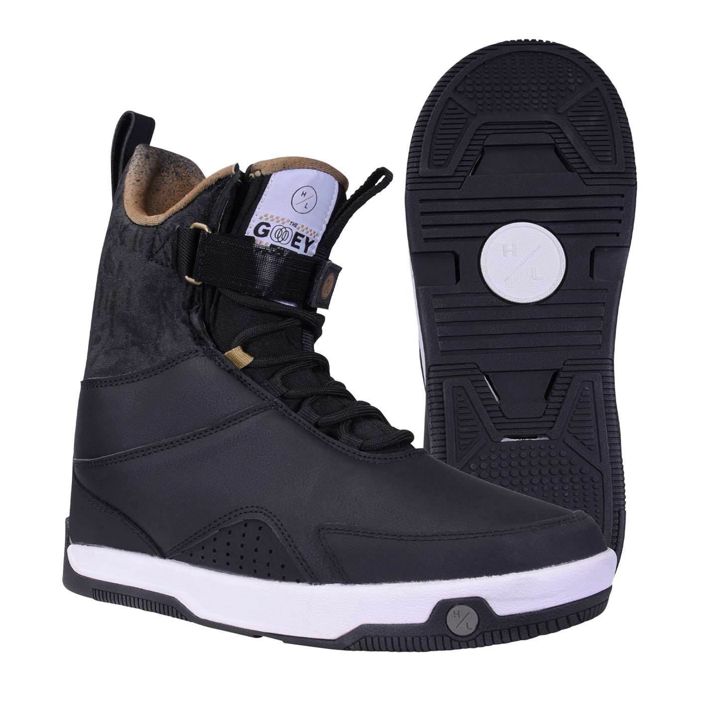 Hyperlite Gooey 2026 Wakeboard Boots – close-up of the wakeboard boots footbed, liner and heel support