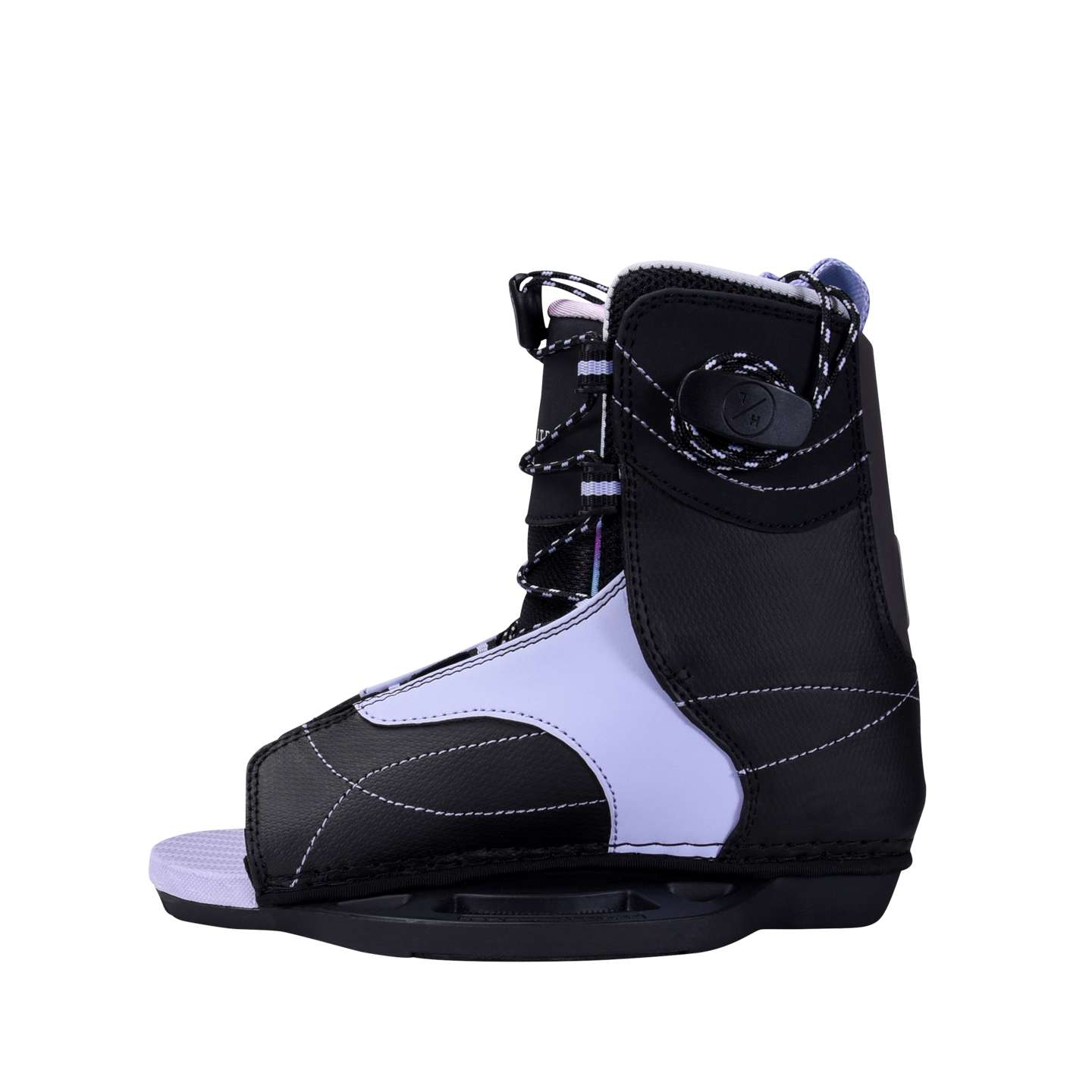 hyperlite-2024-jinx-boots-kids-alt1-zoom Hyperlite Jinx Kids OT 2026 Wakeboard Boots – side view of the wakeboard boots with lace, strap and ankle support details