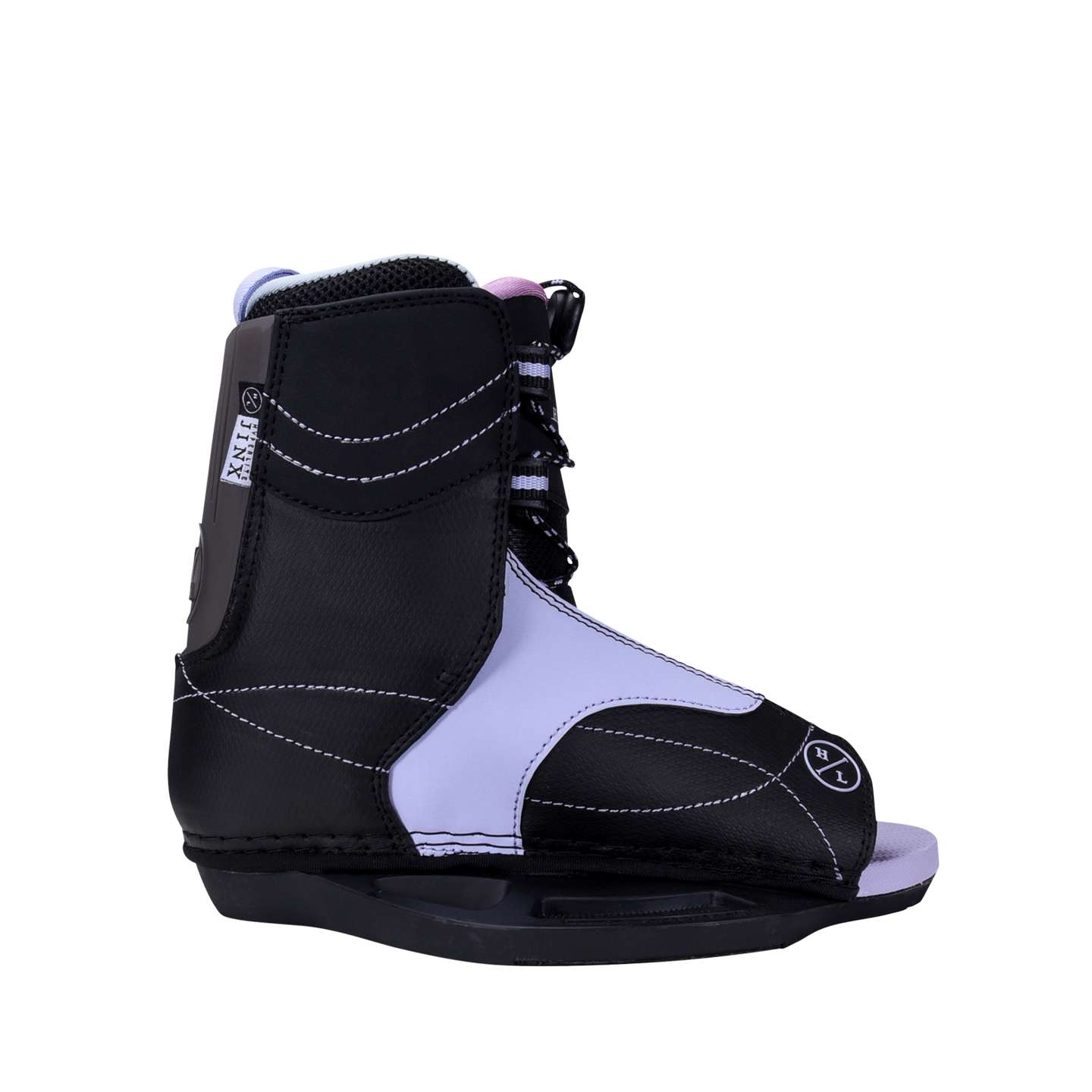 hyperlite-2024-jinx-boots-kids-cutout-zoom Hyperlite Jinx Kids OT 2026 Wakeboard Boots – pair of wakeboard boots showing the full boot shape, colourway and closure system
