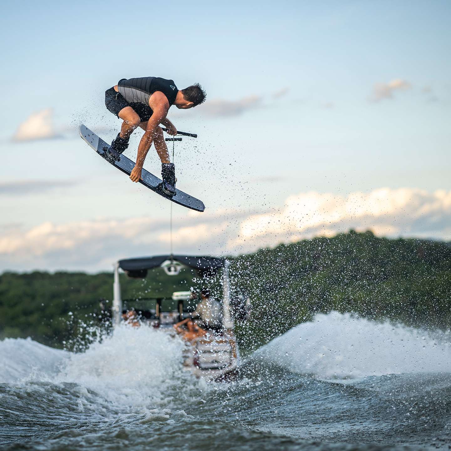 Hyperlite Sender 2026 Wakeboard – alternate view showing the wakeboard shape and base graphic