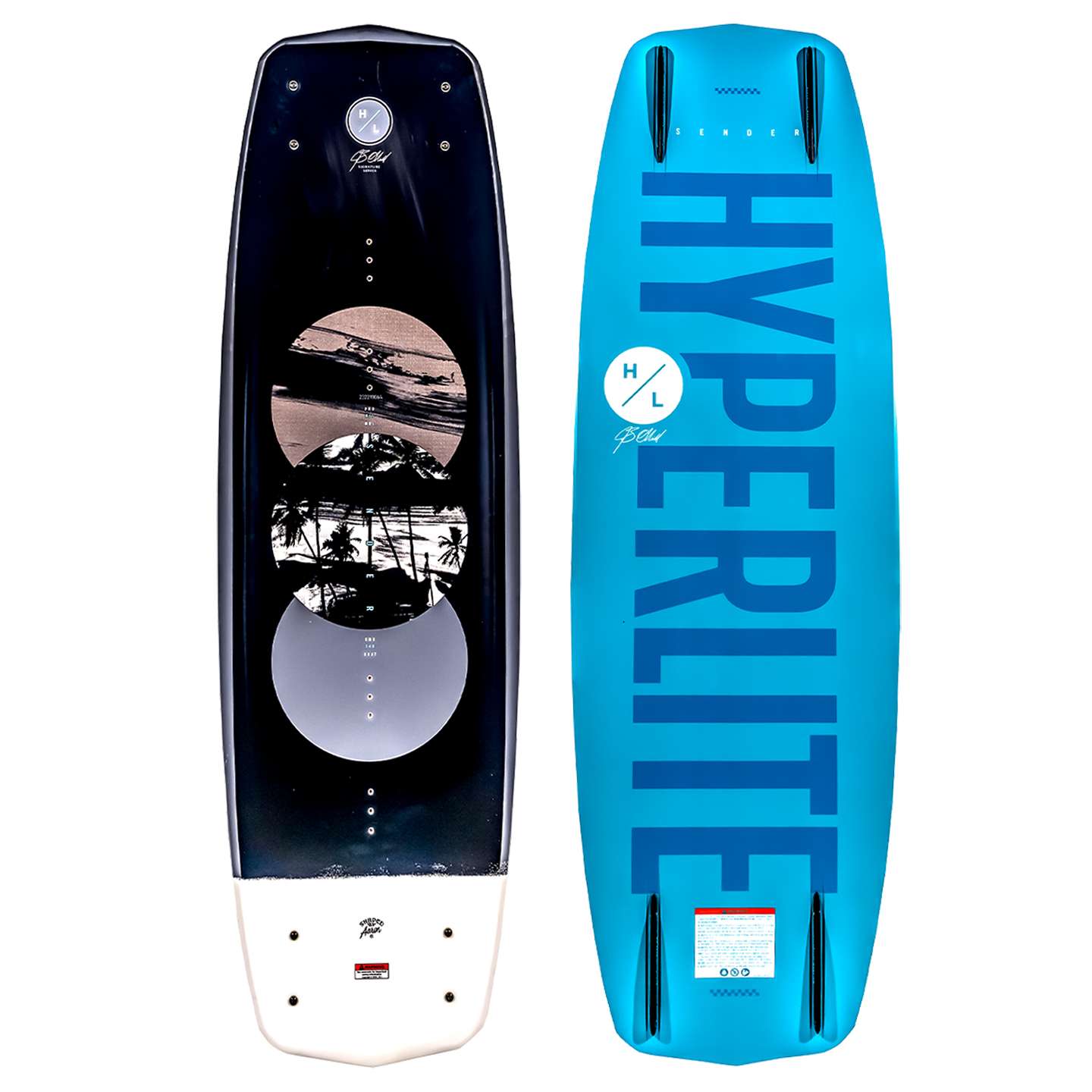 Hyperlite Sender 2026 Wakeboard – full wakeboard with top graphic, outline and colourway