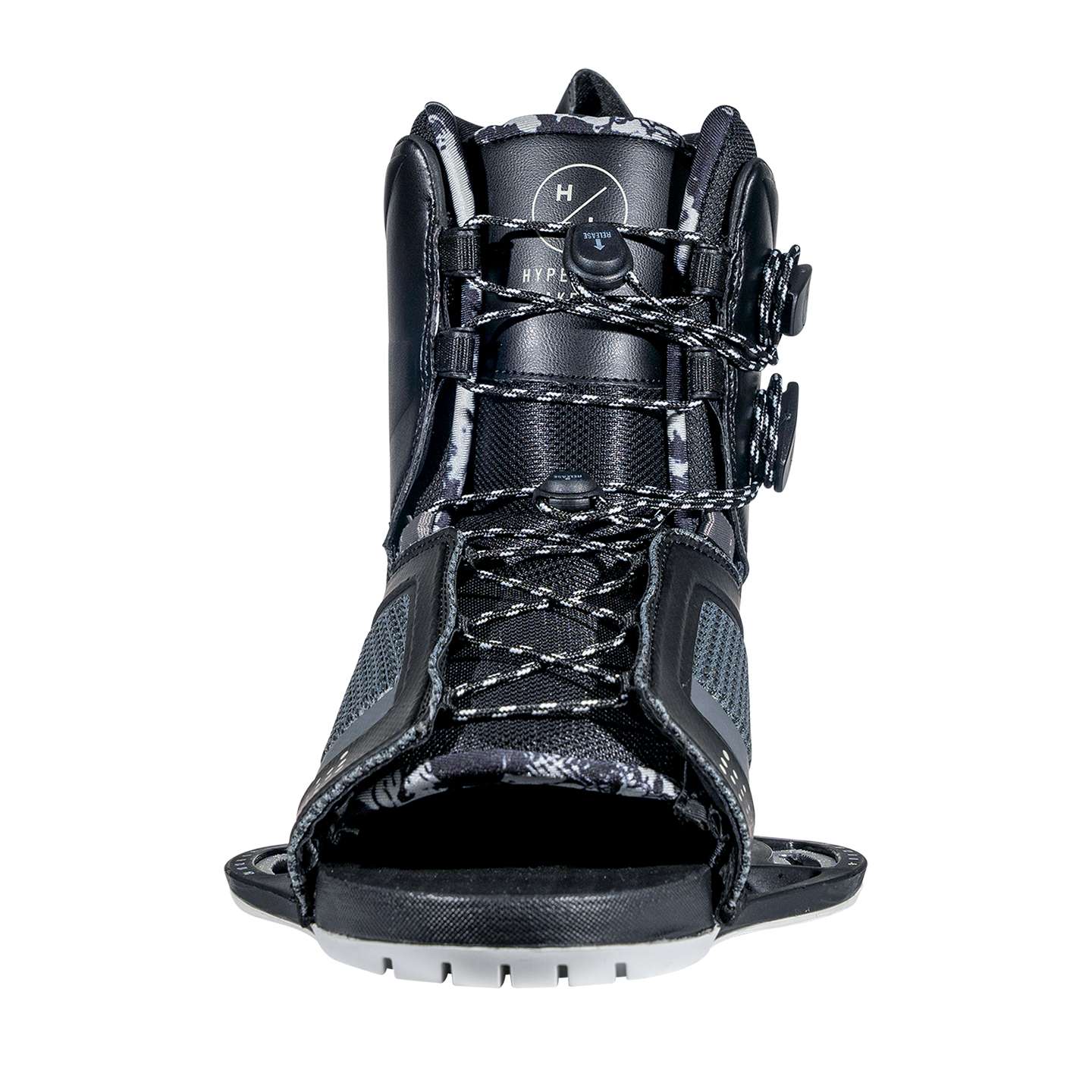 Hyperlite Team OT 2026 Wakeboard Boots – side view of the wakeboard boots with lace, strap and ankle support details