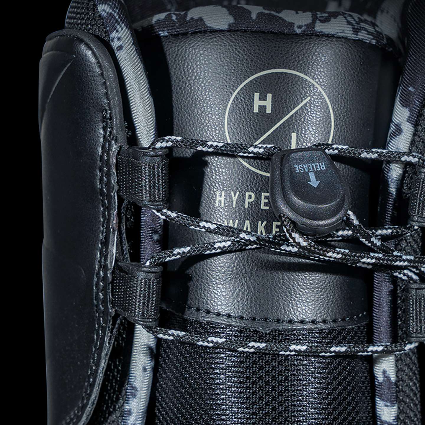 Hyperlite Team OT 2026 Wakeboard Boots – rear and interior detail of the wakeboard boots construction