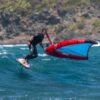 AK Compact Wing Foil Board 2022 deck view showing the EVA traction pad, stance area, rails and nose shape