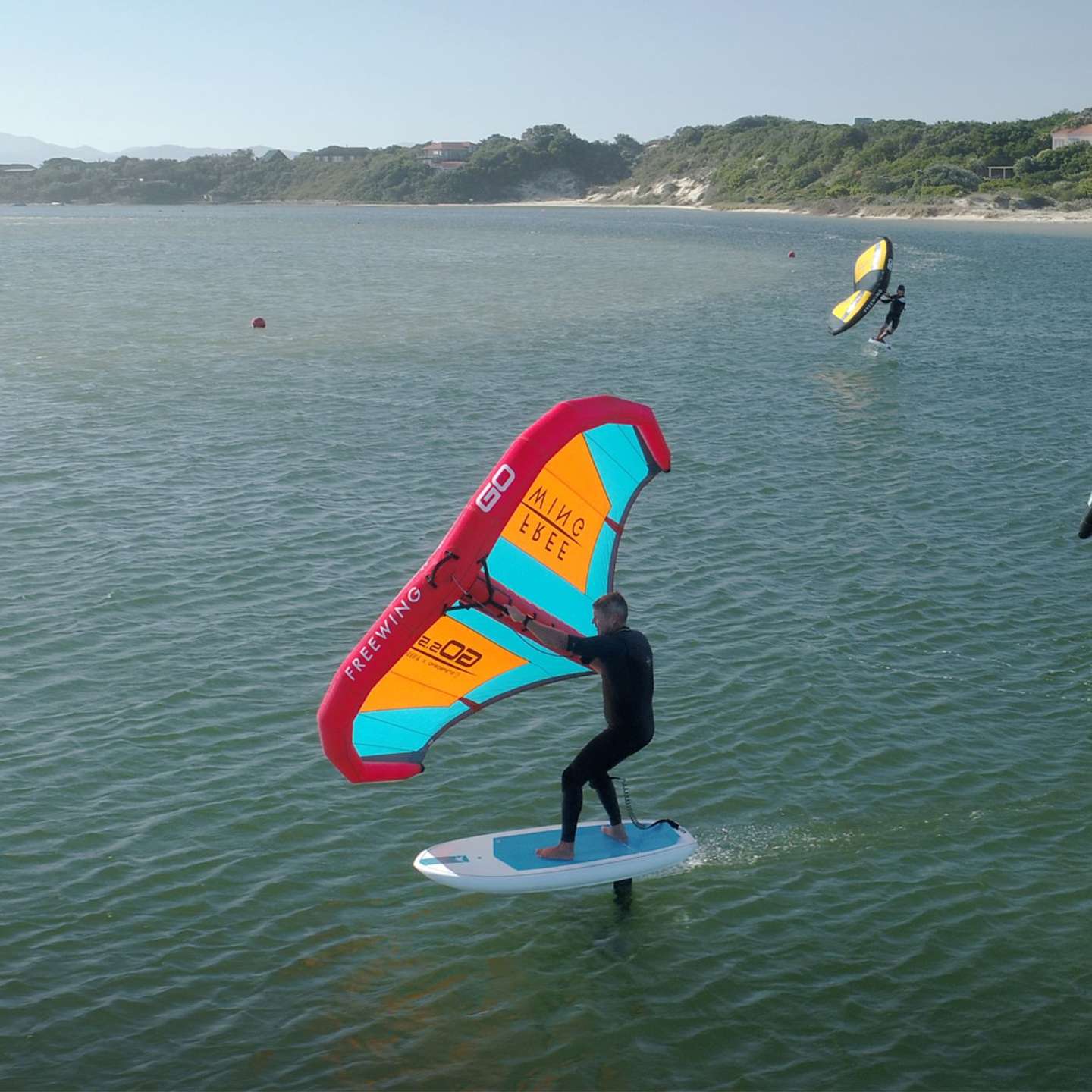 AK Phazer Duratech V3 Foil Board 2023 deck view showing the EVA traction pad, stance area, rails and nose shape