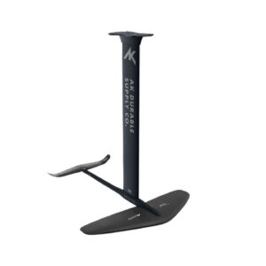 AK Trek Foil studio product cutout showing the complete hydrofoil assembly with mast, fuselage and wings