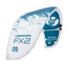 Cabrinha FX 2 2024 Kite profile view showing the inflated kite arc, swept wingtips, strut depth and aerodynamic canopy shape