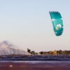 Cabrinha Moto X 2023 Kite profile view showing the inflated kite arc, swept wingtips, strut depth and aerodynamic canopy shape