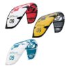 Cabrinha Switchblade 2023 Kite action image with the kite flying above the water, showing canopy shape, stability and on-water kitesurf performance