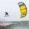 Cabrinha Switchblade 2024 Kite profile view showing the inflated kite arc, swept wingtips, strut depth and aerodynamic canopy shape