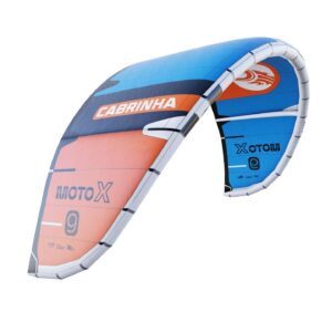 Cabrinha Moto X Apex 2025 Kite full product cutout, showing the inflated kite canopy, leading edge, strut layout and colourway on a clean background
