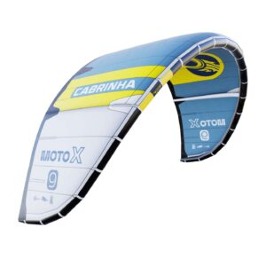 Cabrinha Moto X 2025 Kite full product cutout, showing the inflated kite canopy, leading edge, strut layout and colourway on a clean background