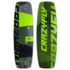 Crazyfly Raptor Ltd Neon 2025 Kiteboard studio product image showing the board outline and graphics