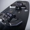 crazyfly-elite-5-board-2025-alt1-zoom Crazyfly Elite V Kiteboard 2026 deck view highlighting the top graphics and stance area