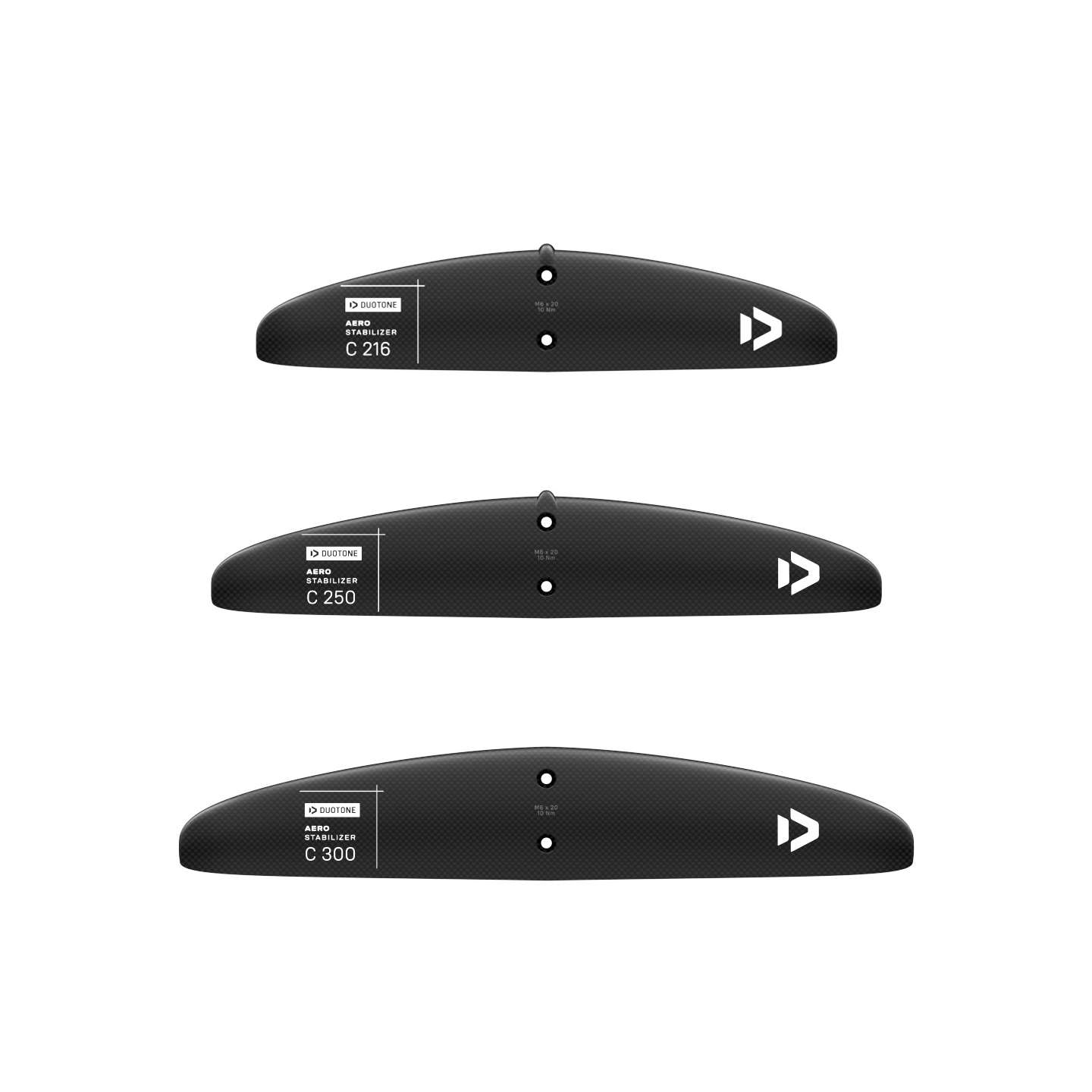 Duotone Aero Stabilizer C Rear Wing studio product image showing full wing canopy
