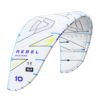 Duotone Rebel SLS Concept Blue Kite 2025 studio product image showing full kite canopy