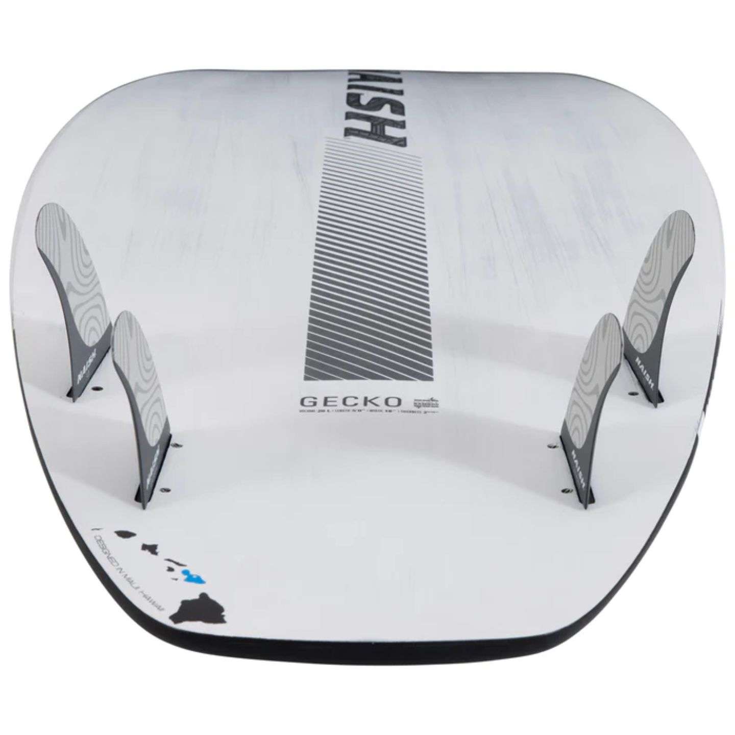 Naish Gecko 2024 Kite Surfboard rail and tail detail view