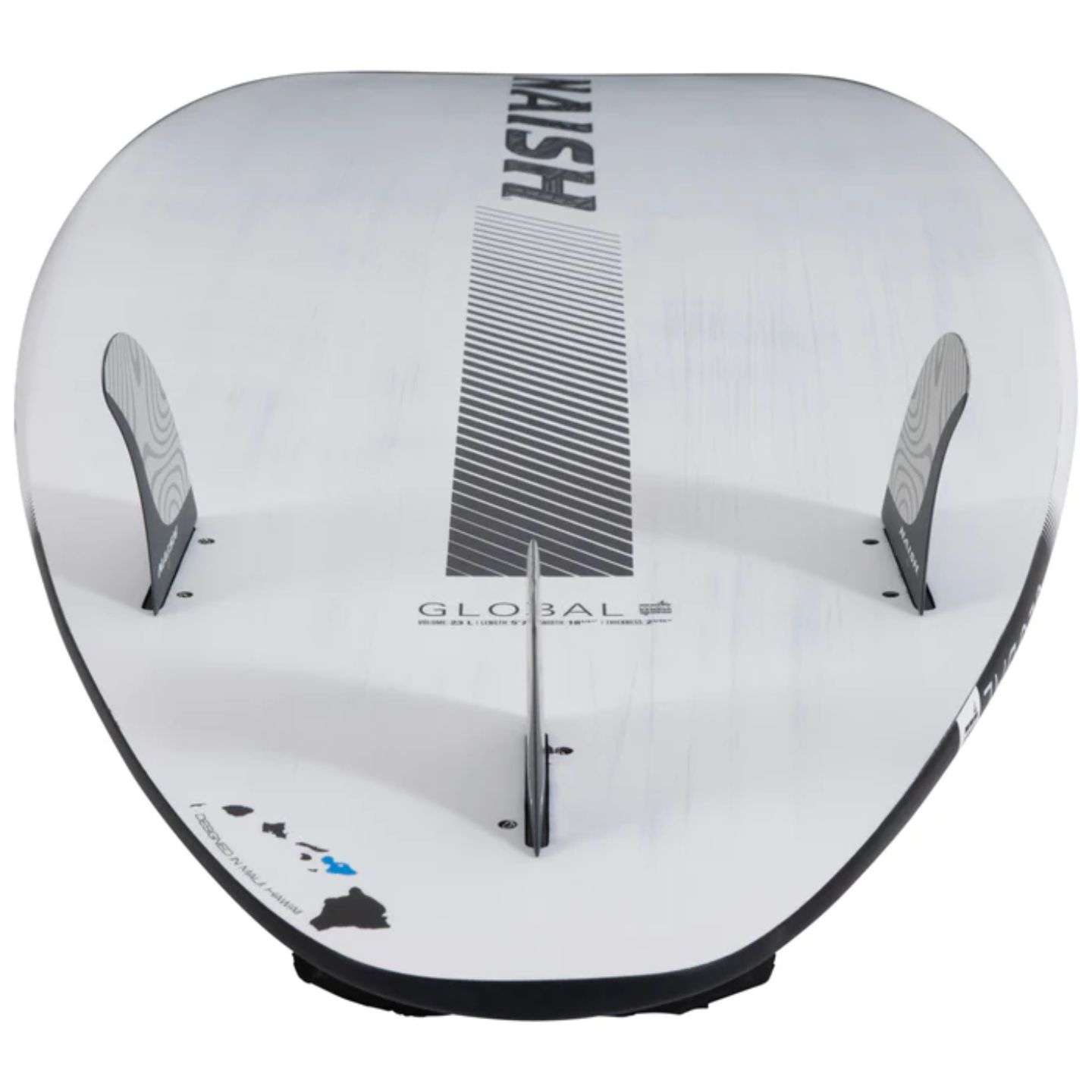 Naish Global 2024 Kite Surfboard rail and tail detail view