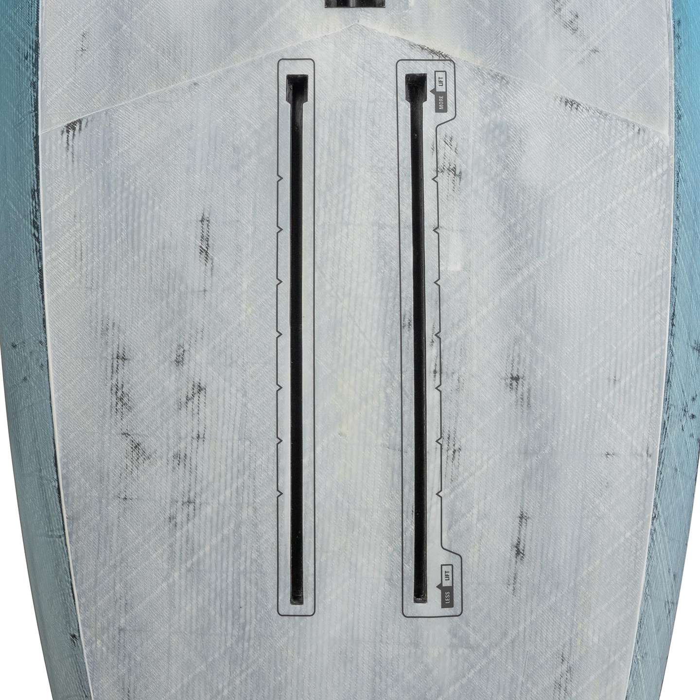 Naish Hover DW Crossover Wing Foil Board 2025 rail and tail detail view