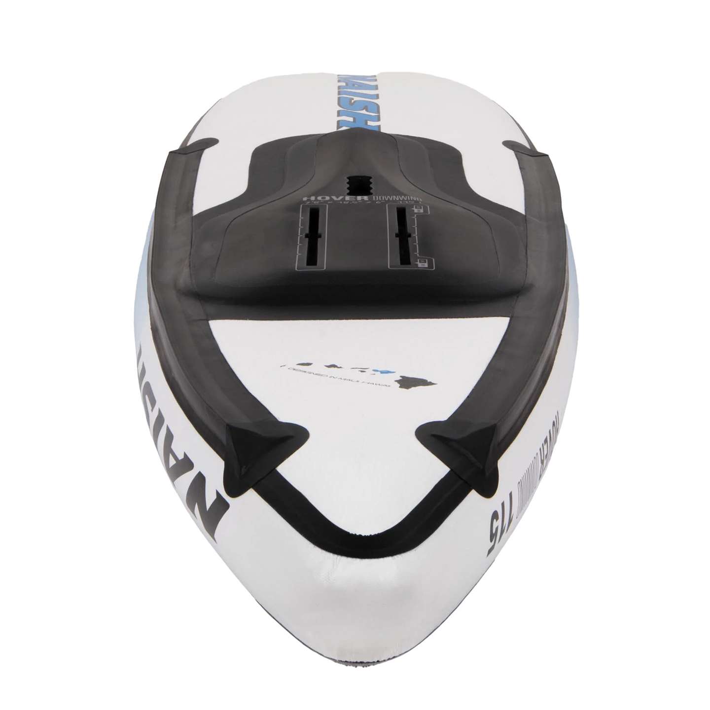 Naish Hover DW Inflatable Wing Foil Board 2025 rail and tail detail view