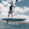 Naish Hover DW Nvision Wing Foil Board 2025 deck view showing pad and stance area