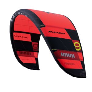 Naish Psycho Kite 2025 studio product view showing the full canopy