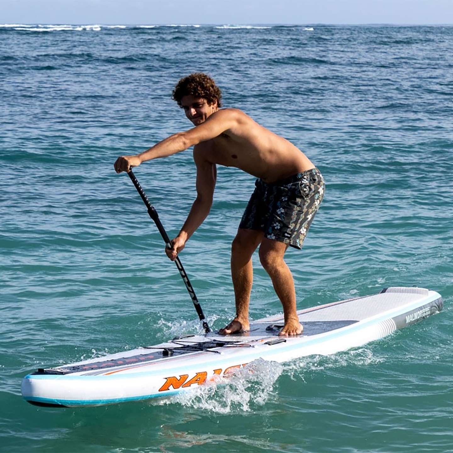 Naish S26 Maliko Fusion Carbon 14x27 Inflatable SUP inflated board bottom view