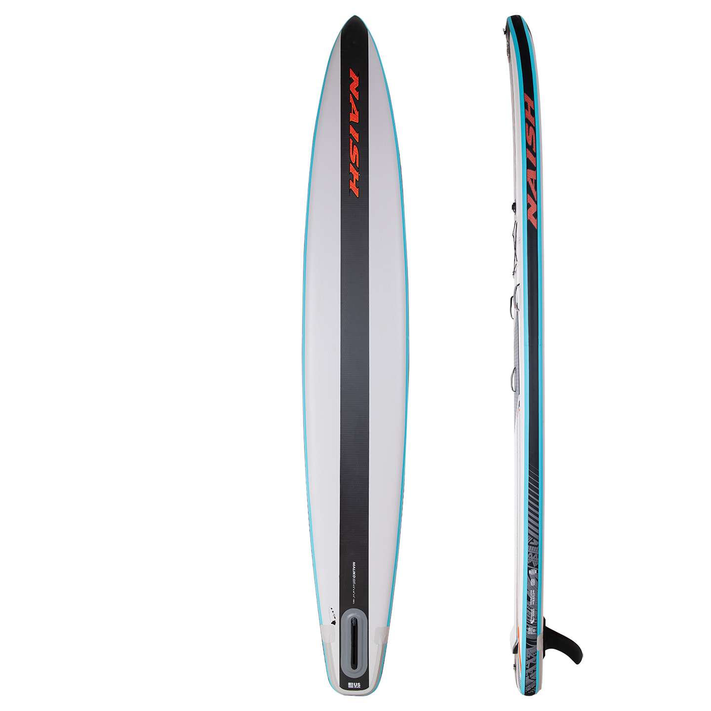 Naish S26 Maliko Carbon Light 14x27 Inflatable SUP deck and EVA pad view