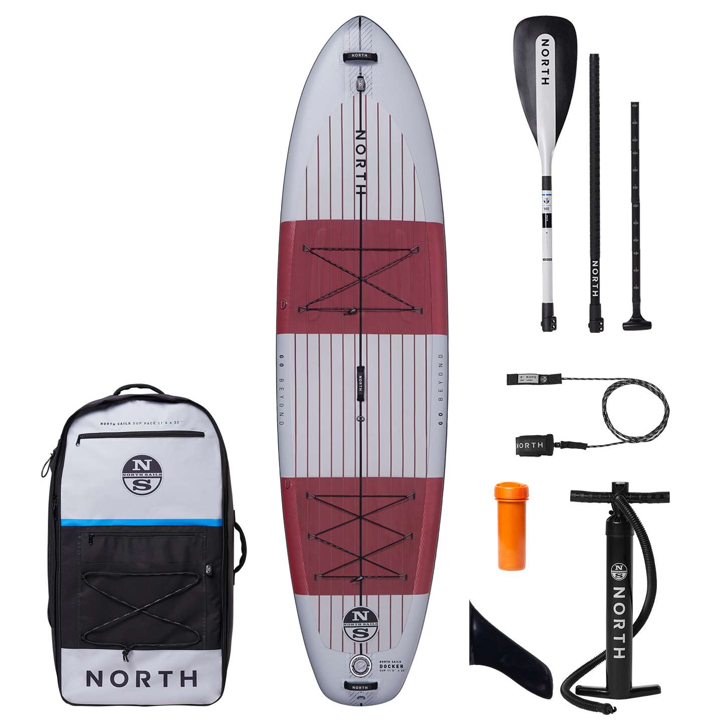 North Docker 11'0 Inflatable SUP studio cutout product view