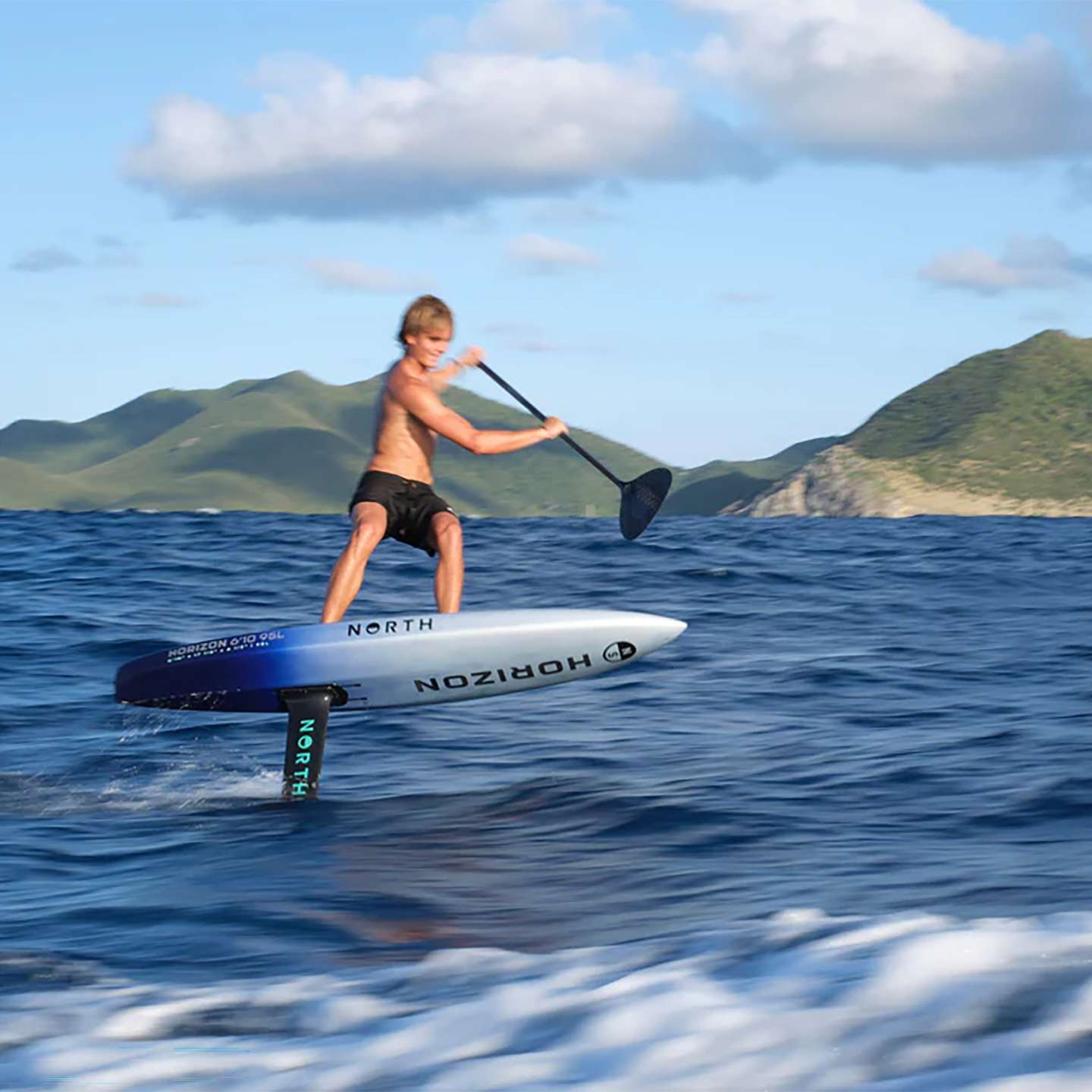 North Sonar Downwind Hydrofoil Series hardware and construction close-up