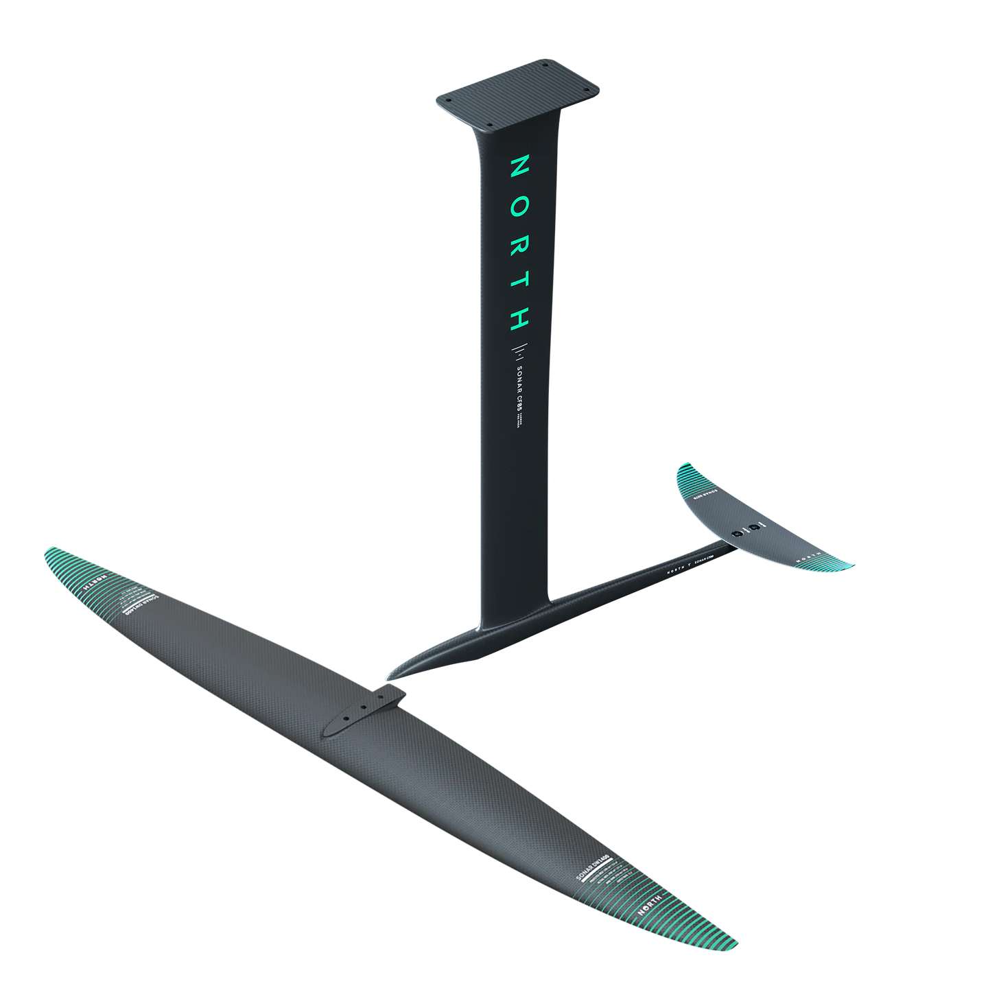 North Sonar Downwind Hydrofoil Series studio cutout full component view