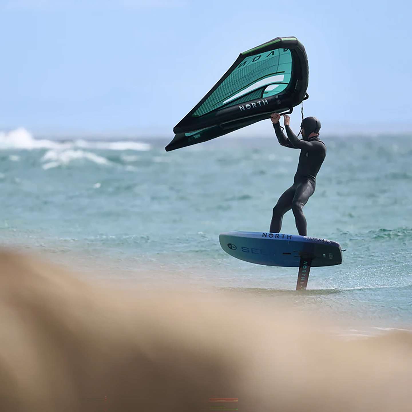 North Sonar Prime Edition Hydrofoil rail and tail detail