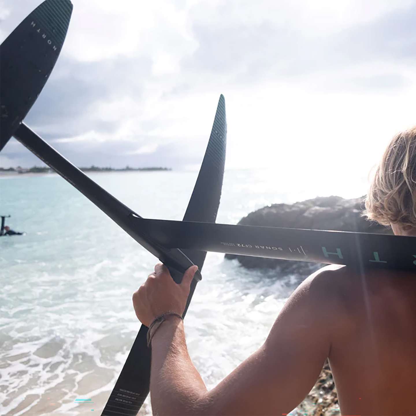 North Sonar Surf Hydrofoil Series hardware and construction close-up
