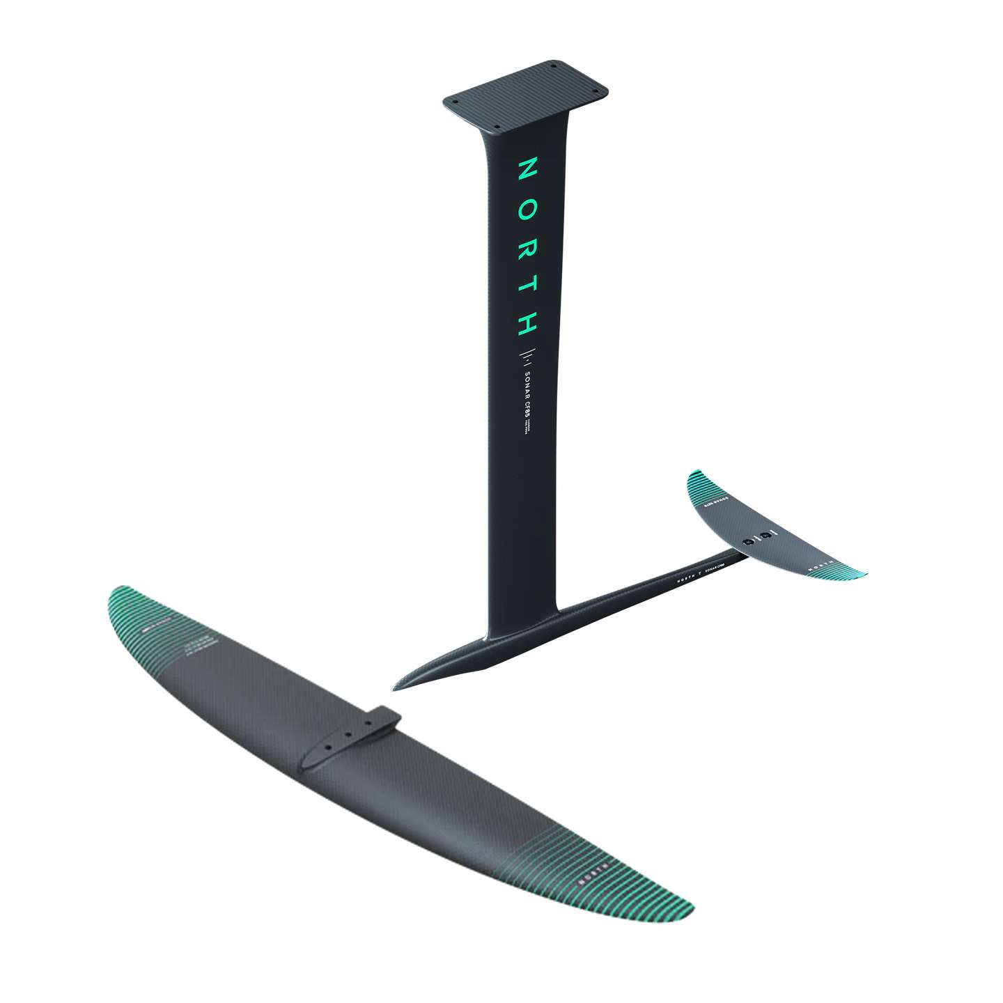 North Sonar Surf Hydrofoil Series studio cutout full component view